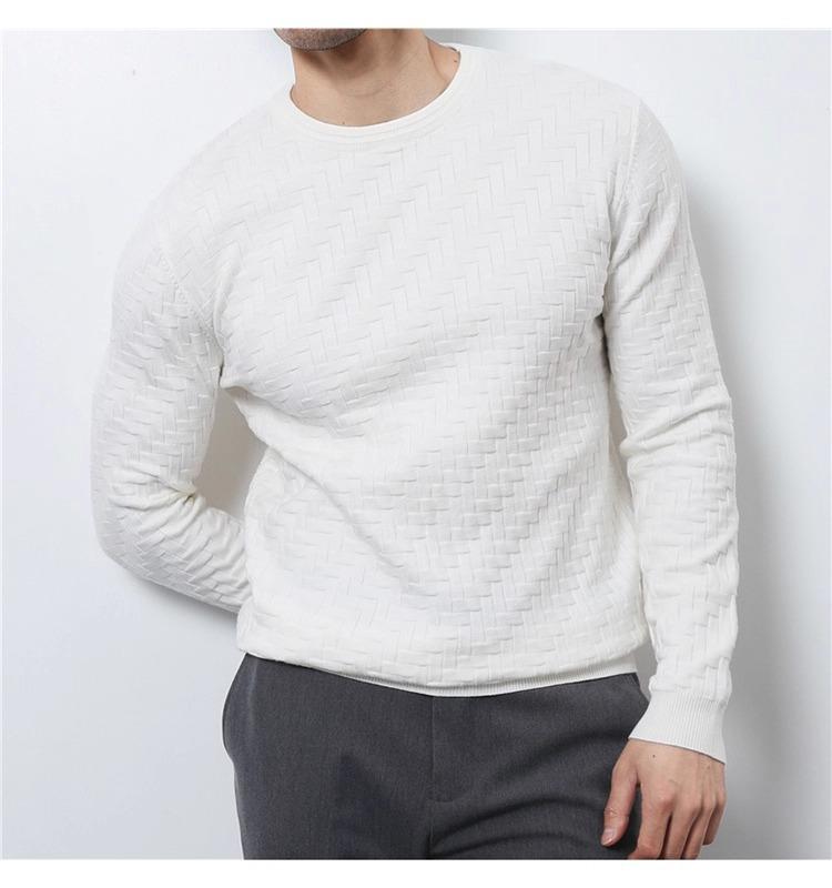 Men's High-Grade Winter Business Casual Sweater Pullover with Shirt Collar