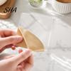 Magnetic Fridge Decoration 10 Sets DIY Acrylic Magnet Kit, Square Refrigerator Kitchen Decor Crafts, Clear Picture Photo Holder for Home Office Craft