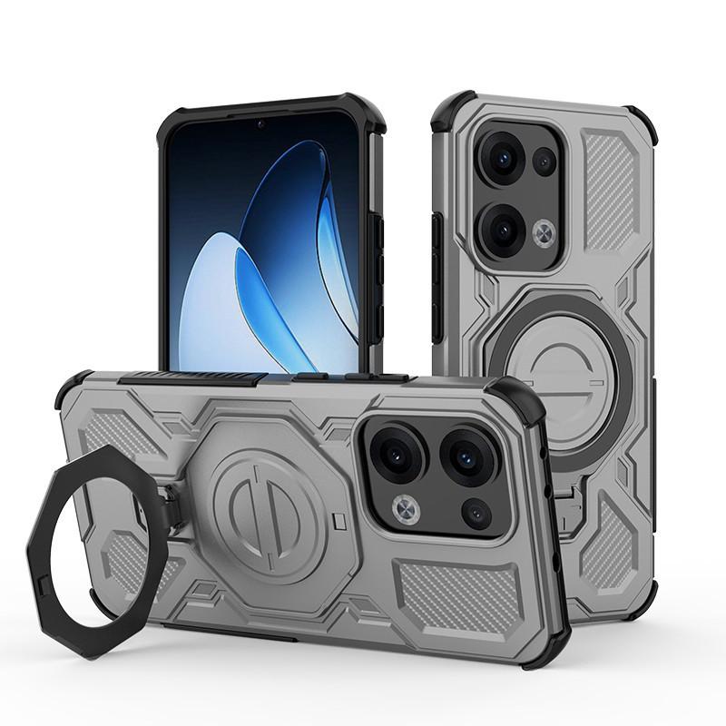 The new model is suitable for OPPO Reno11pro ring magnetic mobile phone case reno 11 airbag anti-drop protective cover.