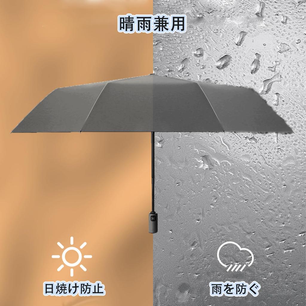 Insvog Folding Automatic with One and Durable Fiberglass 8 Parasol for Light Heat Super Suitable for Rain or Perfect for the Rainy UV and Folding