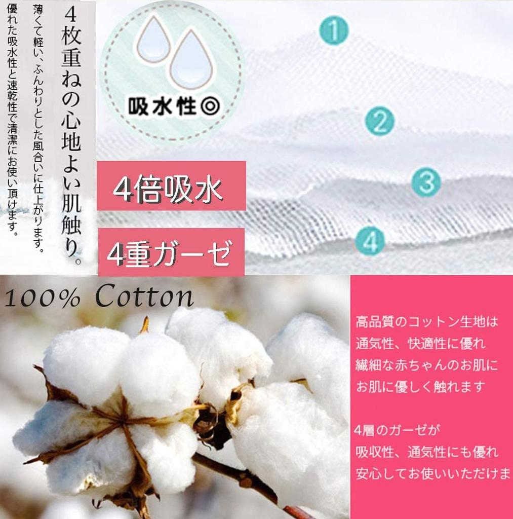 Gauze Soft Baby Animal Print [MOMSMENU] 12-Ply Handkerchiefs, 100% Cotton, Gauze, 30x30cm,