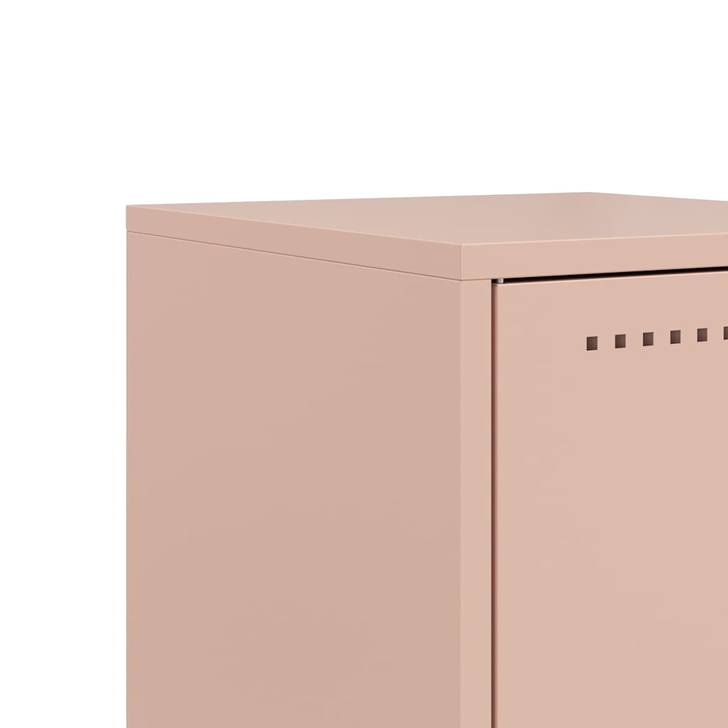 Pink Nightstand 36 x 38.5 x 43.5 cm Steel