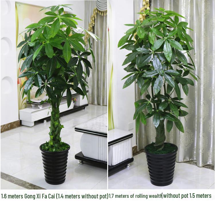 Large Artificial Anthurium Tree In Pot - Indoor Greenery for Living Room Decor