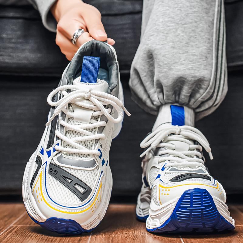 New Fashion New Men's Fashion Casual Low Top Sports Shoes Students Thick Sole Comfortable Sneakers Boys Male Classic Breathable Basketball Shoes