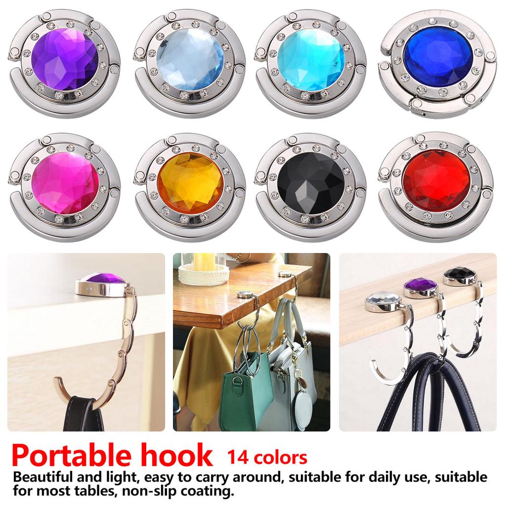 Buy Portable Hanger Bag Folding Table Hook Hanger Bag Desk Hook Multiple Purse Handbag Hook