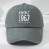 Washed Baseball Cap Men Women Vintage Cotton Curved Brim Sun Protection Hat