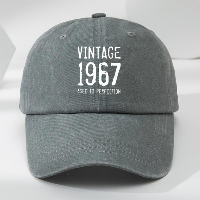 Washed Baseball Cap Men Women Vintage Cotton Curved Brim Sun Protection Hat