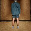 adidas X IVY PARK Unisex Monogram Print Denim Shorts Dark Denim Blue H61702