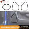 Carbon Fiber Front & Rear Door Speaker Cover Trim for Dodge Charger 11+ Interior