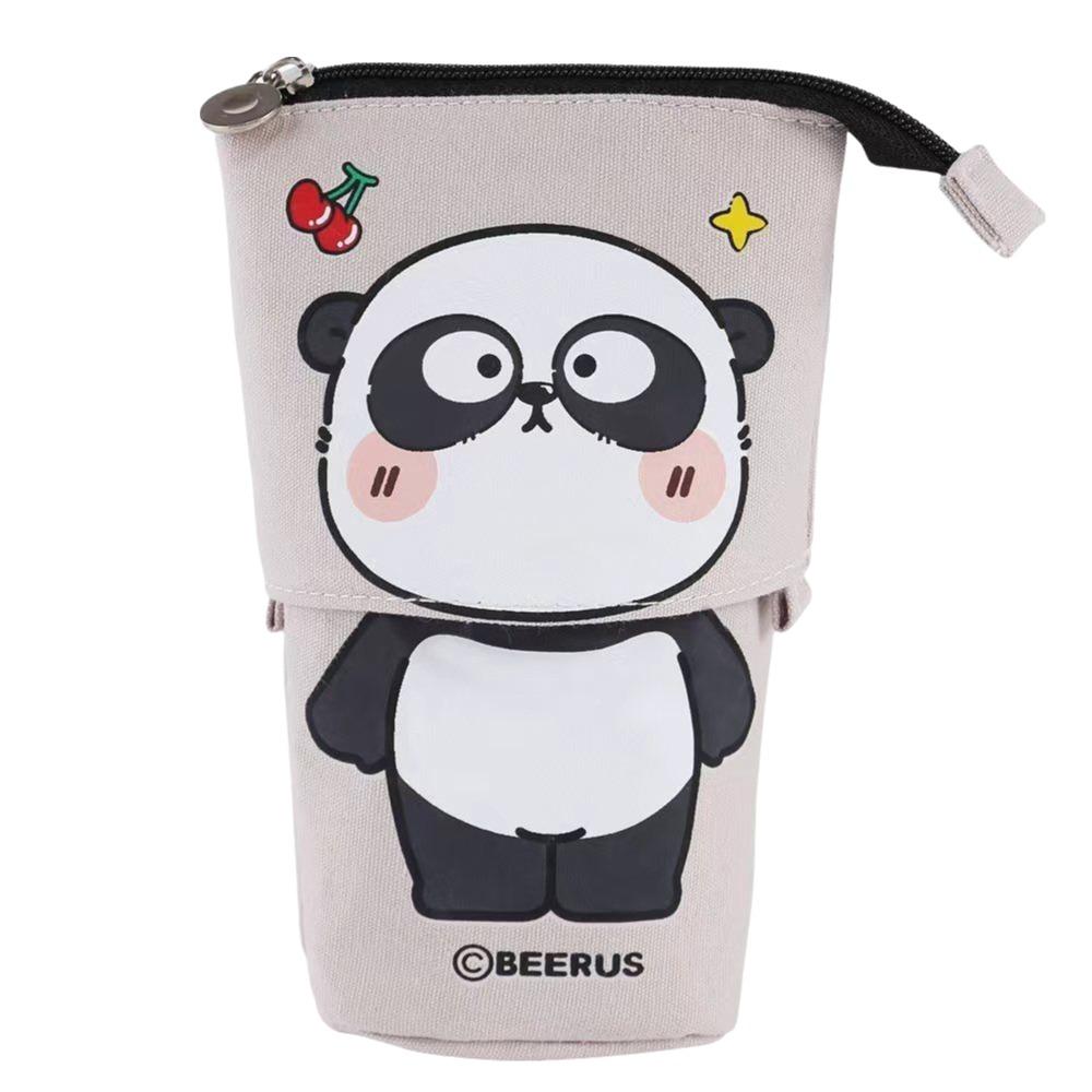 Pop Up Design Zipper Storage Box Large Capacity Pen Holder Girls Boys Pen Box Stationery Gift