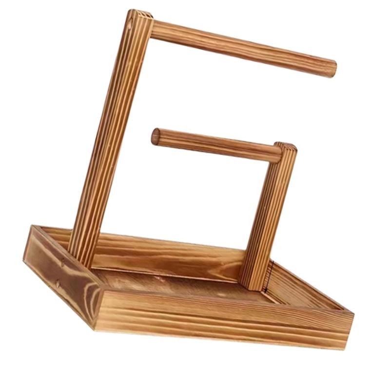 Practical Wood Rack Elegant Jewelry Organizer Accessories Display Stand for Women Girls Jewellery Storage Shelf