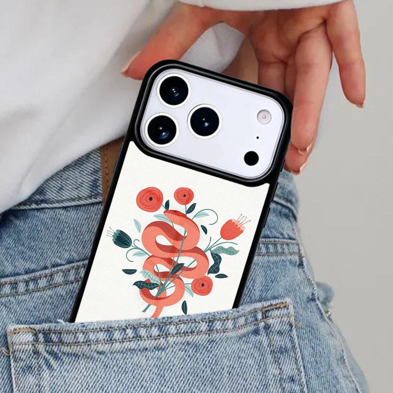 Hand Snake Phone Case for iPhone 16e 15 14 13 12 17 Pro Max Plus Air 17pro Cover Coque