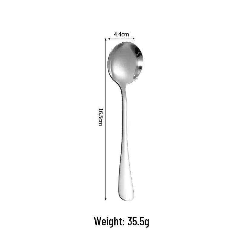 304 Stainless Steel Spoons for Adults & Children - Stylish Household Soup Spoons