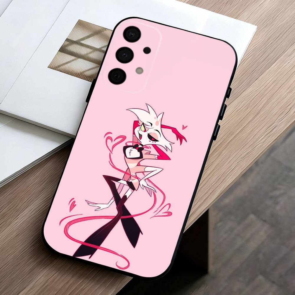 A-Angel D-DustS H-Hazbin H-Hotel   Phone Case For Samsung Galaxy A73,A72,A71,A70,A53,A52,A51,Soft Silicone Black Cover