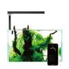 ONF Aquarium Aquarium LED Aquatic Plant Growing Compatible Timer Smartphone Remote High Daylight Full Adjustable Light Aquarium FLAT FLAT NANO Black