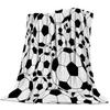 Soccer Ball Sport Football Print Blankets Coverlet Throw Cover Fleece Comfort Warm Flannel Blanket for Indoor Couch Home Decor