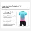 Customized Short Sleeve Football Jersey Set for Men, Women & Kids - Includes Number Printing for Team & Training