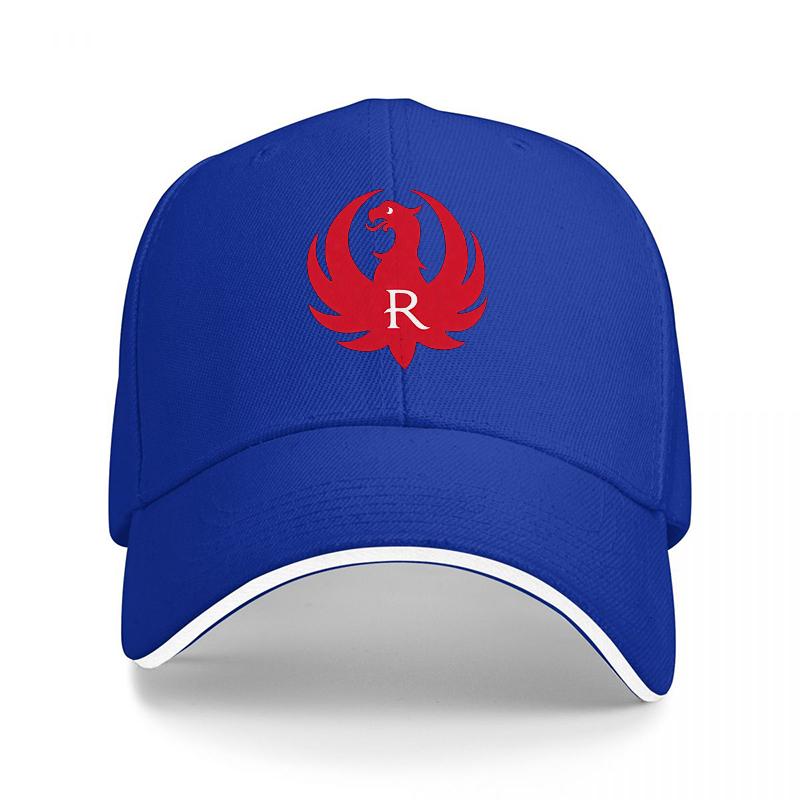 Red Dragon Logo Baseball Cap with Bold R Design Black Adjustable Hat for Unisex and Women Fashionable Streetwear Accessory