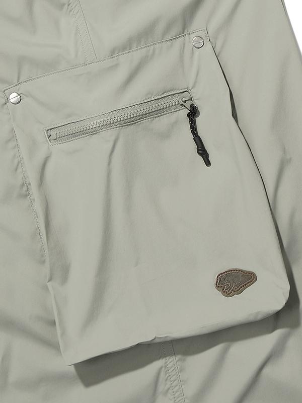 BBC EARTH Wide Pleated Cargo Pants_Olive