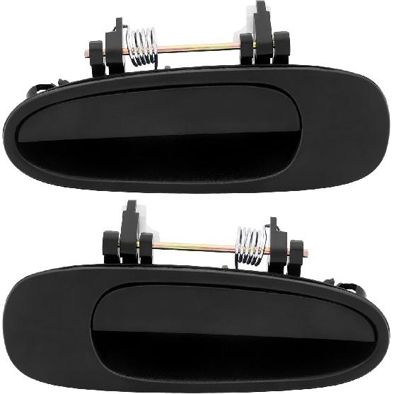 

ECCPP Door Handles Exterior Outside Outer Rear Driver Passenger Side for 1993-1997 for Toyota Corolla for Geo Prizm Black(2pcs)