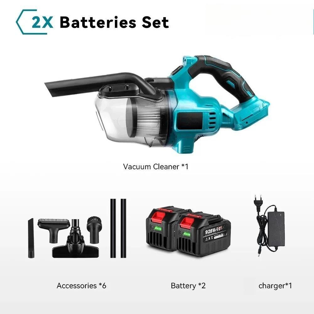 Cordless Handheld Electric Vacuum Cleaner 1000W Powerful Dust Blower Rechargeable Household Indoor Cleaning Power Tools