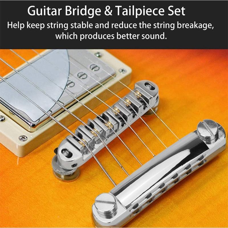 Roller Guitar Bridge Tailpiece For Electric Guitar Parts Gold/Silver/Black