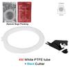 PTFE 3D Printer Feeding Tube 4x2.5mm 4 Meters Long PTFE Tube with Cutter Teflonto Pipe for Bambu Lab P1S AMS A1 Mini Consumable