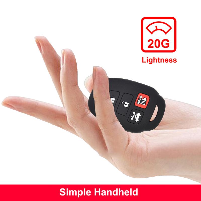 For Toyota Corolla RAV4 Prius Camry 4Runner Tacoma 4Pcs Smart Key Fob Cover Protective Case Shell Remote Control Button Styling