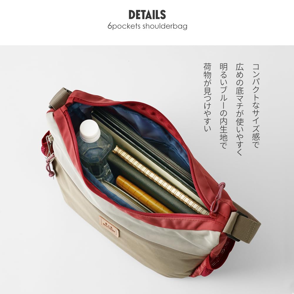 Authentic Shoulder Outdoor Lightweight [Moomin] [Official Product] Women's Bag, Style, Water-Repellent, Two-Tone RMNL-03