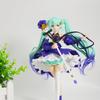22cm/8.66in Hatsune Miku Anime Figure Purple Skirt Miku Action Figure Fashion Lolita Miku Figurine PVC Collection Model Doll Toy