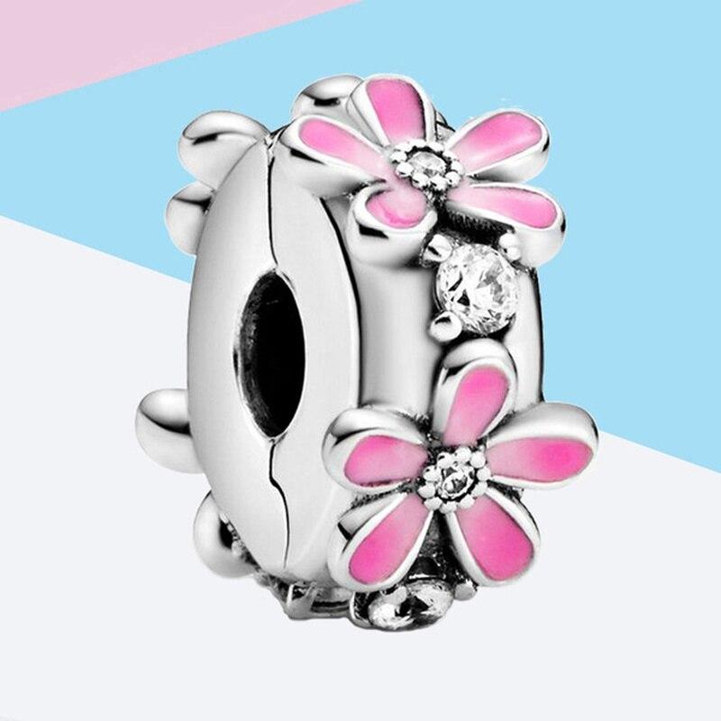 

Серебряный Цветок Бисер Кулон Шармы Подходит Женщины Бисер Браслеты Ювелирные изделия Подарок