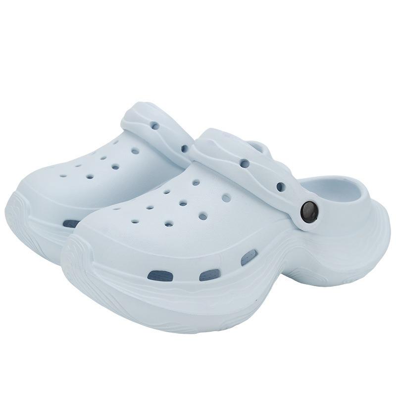 Summer Can Wear Thick-soled Hole Shoes Women's Home Light Breathable Non-slip Fashion Versatile Soft-soled Sandals Women