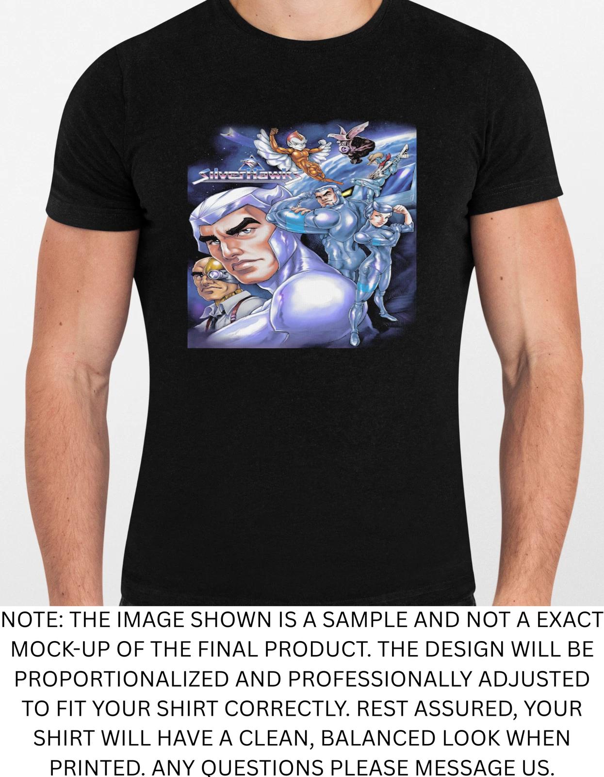 Men s and Women s T-shirts Silverhawks Animated Characters Graphic XXXXL