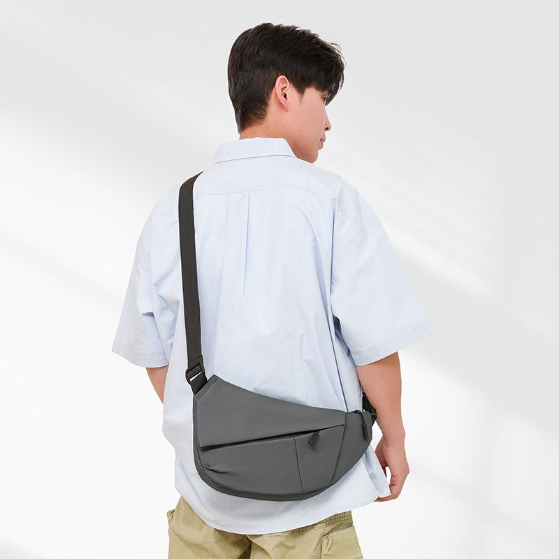 Men's Bags, Fashion, Men's Thin One-shoulder Diagonal Strap Bag, Waterproof Oxford Cloth Breast Bag, Urban Men's Bag