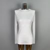 Light Blue Sheer Long Sleeve Casual T-shirt for Women – Sexy and Comfortable