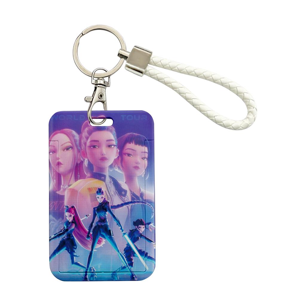 Anime Peripheral Slide Card Holder Transportation Card Campus Card Water Card ID With Long Lanyard