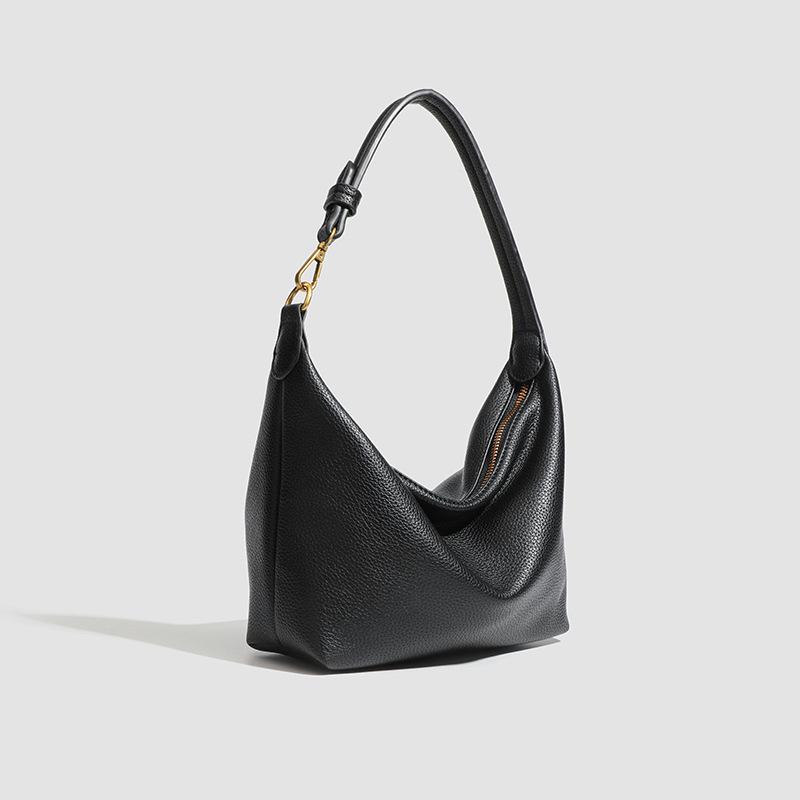 New Lychee Pattern Versatile Commuter Women's Bag Large Capacity Casual Shoulder Messenger Bag Simple Dumpling Armpit Bag