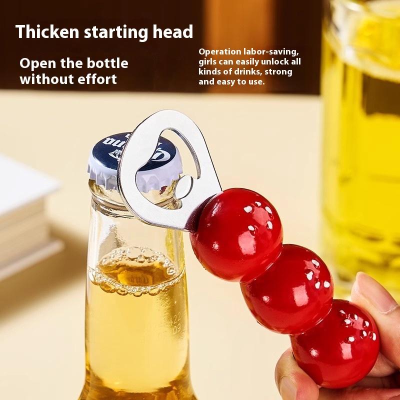 Cute Beer Opener Kawaii Candied Haws Cheese Refrigerator Magnets Home Decor Kitchen Gadgets Bottle Opener Bar Accessories