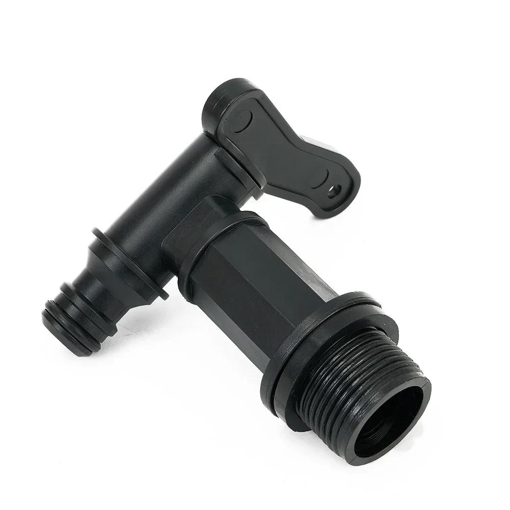 Plastic Tap Fresh Waste Water Tank Drain Tap 3/4 Inch Thread Adaptor Fit Motorhome Caravan Boat Camper Van Caravan