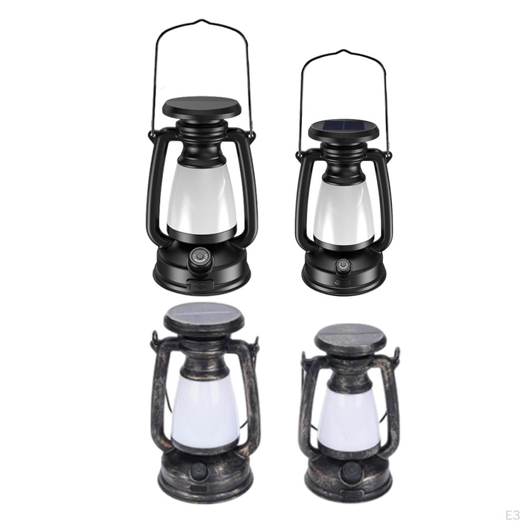 LED Vintage Design Lantern Camping Lamp Decorative Sturdy Creative Retro Landscape Decor for