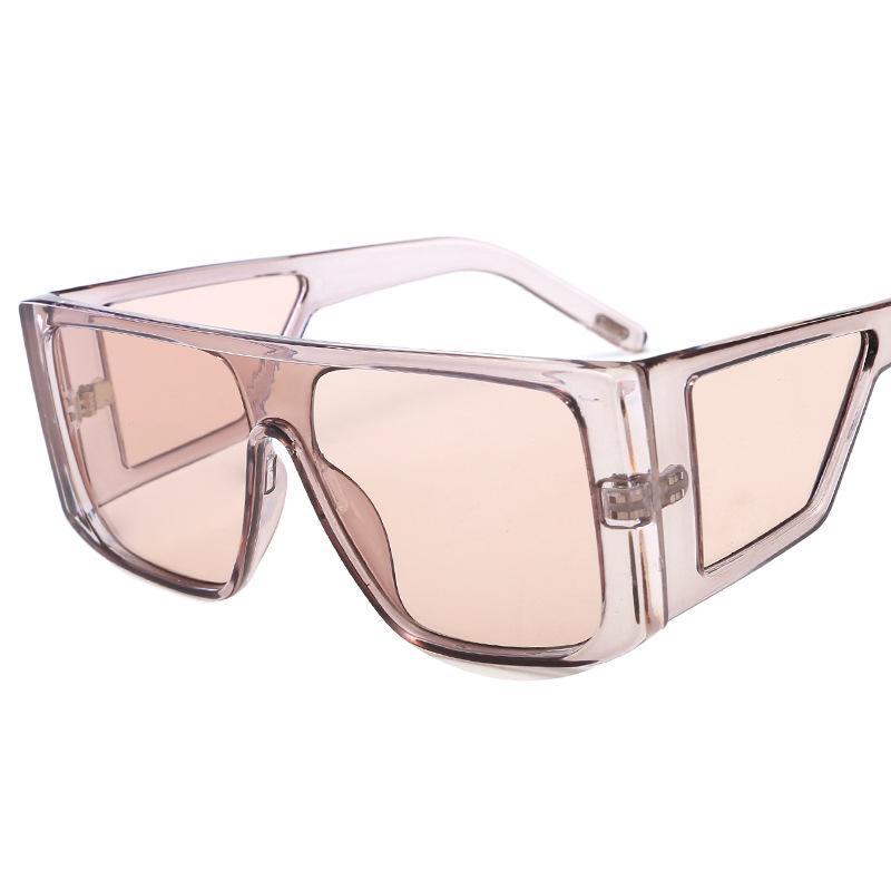 

One-piece Sunglasses Men Women 2024 Luxury Brand lunettes de soleil homme Vintage Oversized Sun glasse Man Mirror goggles AS