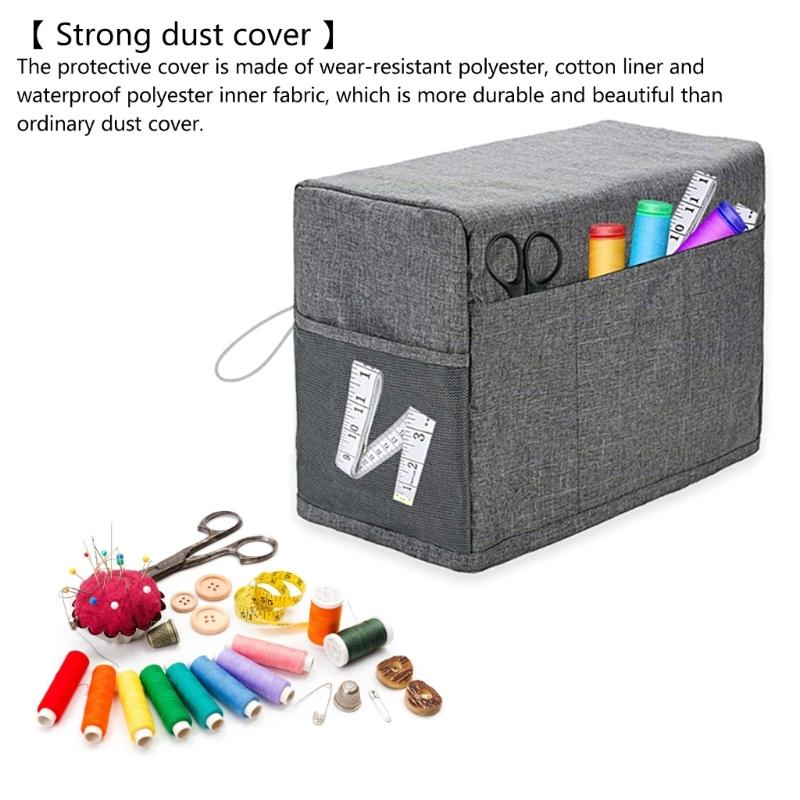 Sewing Machine Dust Cover Protective Cover Sewing Pocket Organizer Bag Dust Cover for Sewing Machine Accessories