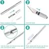 Non-Slip Metal Scalpel Knife Tools Kit Cutter Engraving Craft Knives+5pcs Blades Mobile Phone PCB DIY Repair Hand Tools
