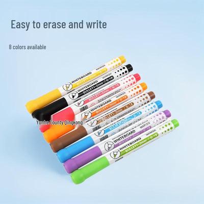 Erasable Water-Based Whiteboard Markers for Kids and Office, 8 Colors