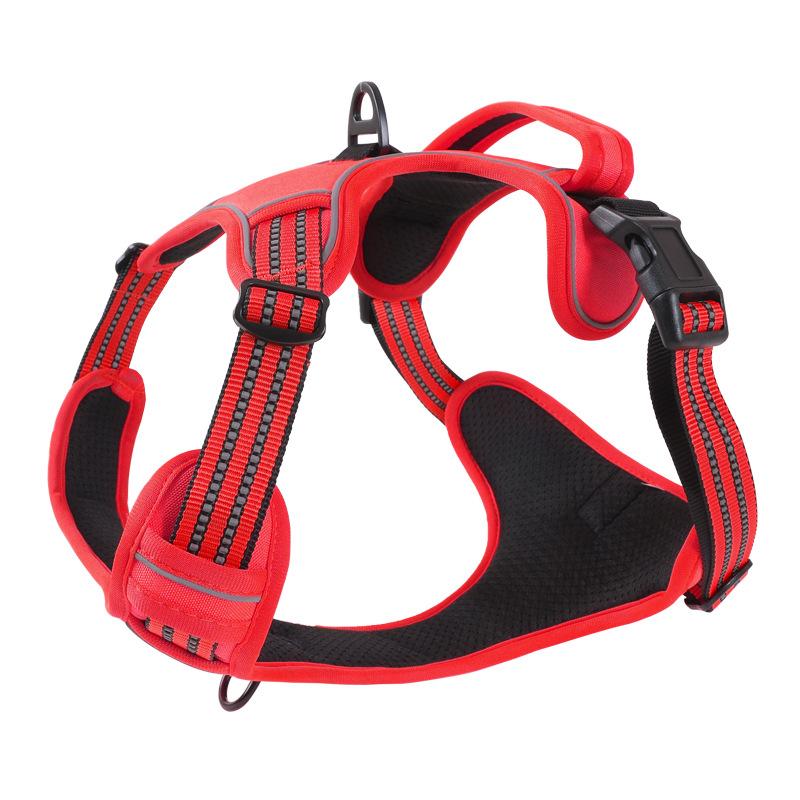 Dog Walking Pet Strap Universal Reflective Vest Dog Leash Chest Back
