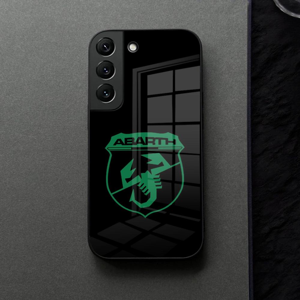 A-ABARTHEs Italy Car Phone Case Glass For Samsung Galaxy S21 S25 S22 S20 S24 S23 Ultra Fe Plus A16 A34 A54 A24 Coque
