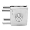 Push Sliding Gate Lock Wear Resistant Conceal Screws Punch Free Stainless Steel Glass Door Lock