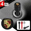 4pc Car Door Lock Pins Screw Knob Button Handle For Panamera Spyder Carrera Macan Boxster Cayman Cayenne 911 970 981 991