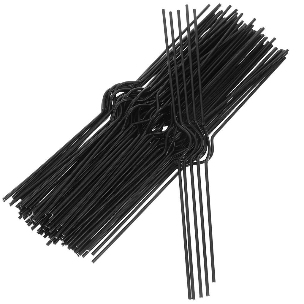 100 Adet Siyah Demir Takvim Askısı Fotoğraf Albümü Askıları Çift Spiral Ciltleme Kancası Duvar Poster Tel Takvim Ciltleyici Askı Kancaları