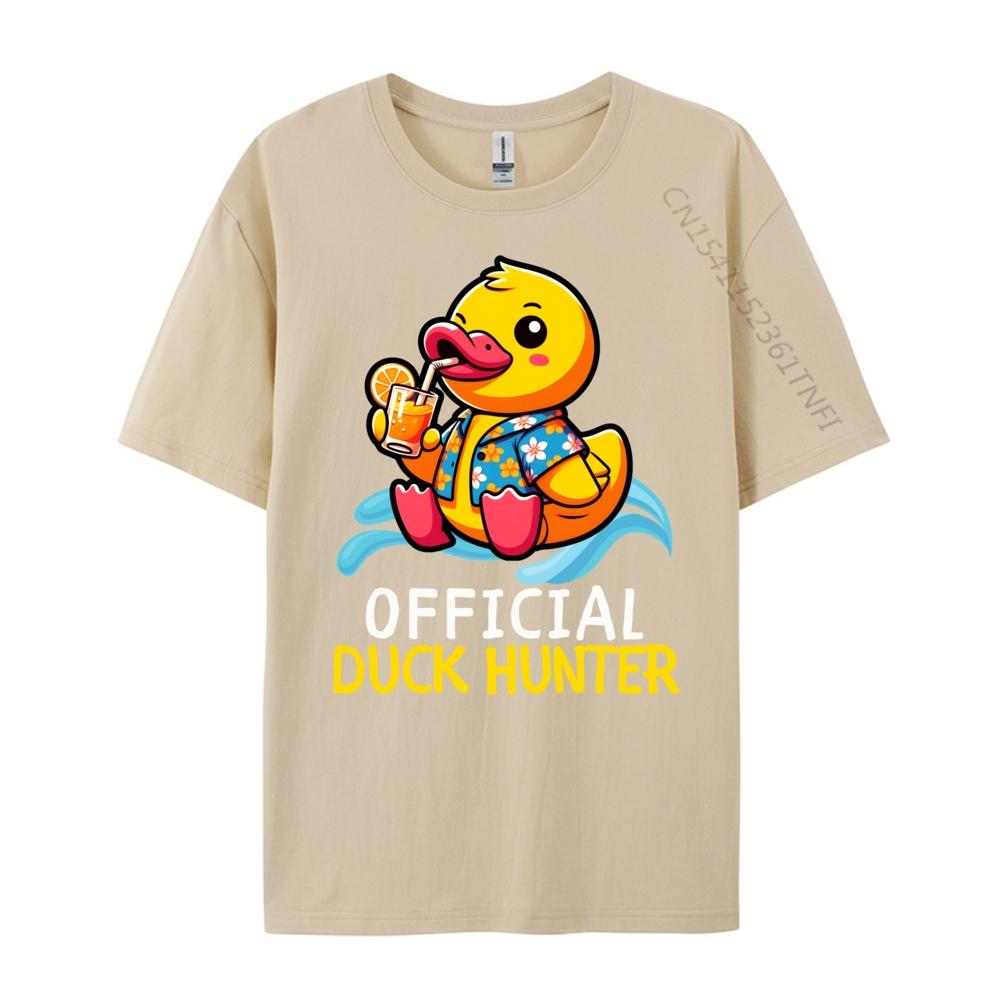 Duck Cruise Boat Shirt Rubber Duck Hunting Squad Camisas Basicas Hombre Unisexs Shirts Camisa Casual Hip Hop Polyester Unisex Tshirt